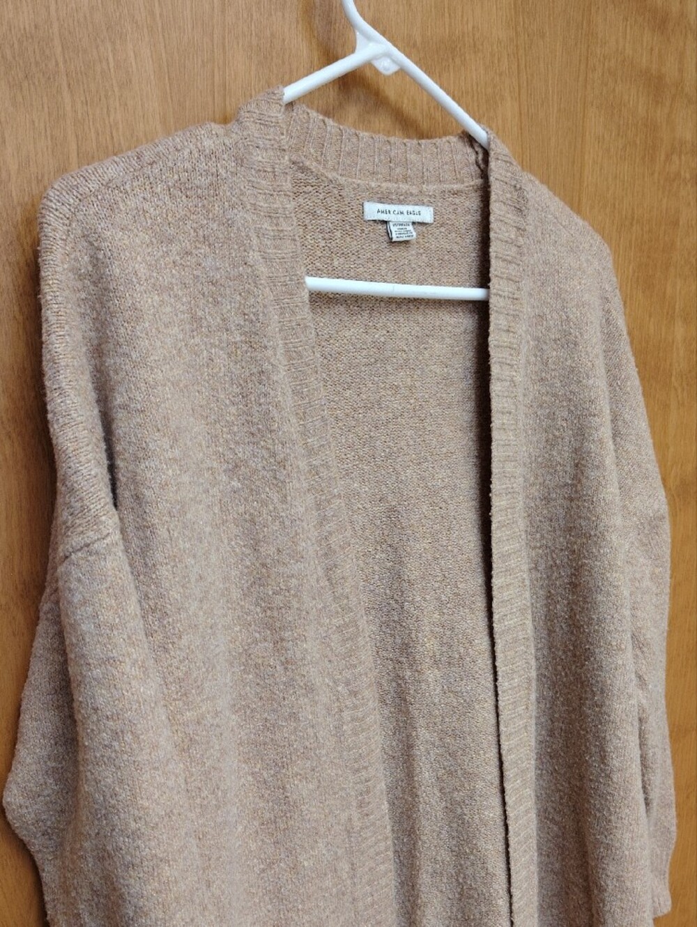 American Eagle Outfitters Tan Open-Front Cardigan - Picture 3 of 11